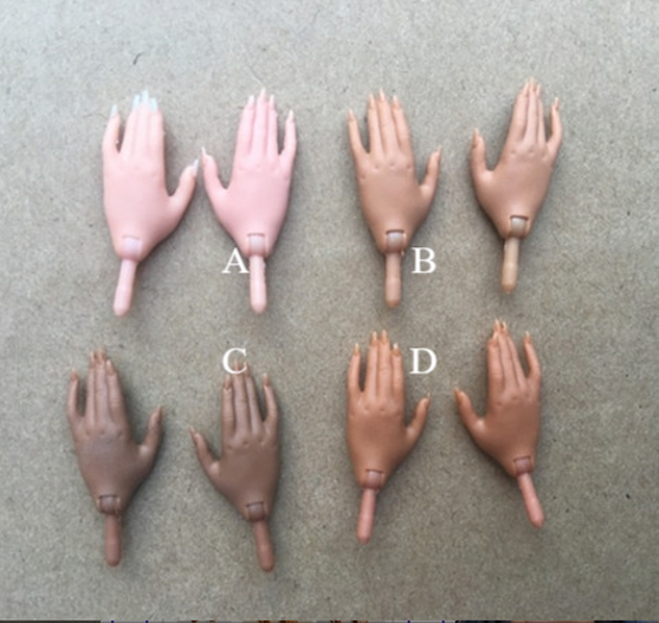 Original Replace Hands Doll Accessories