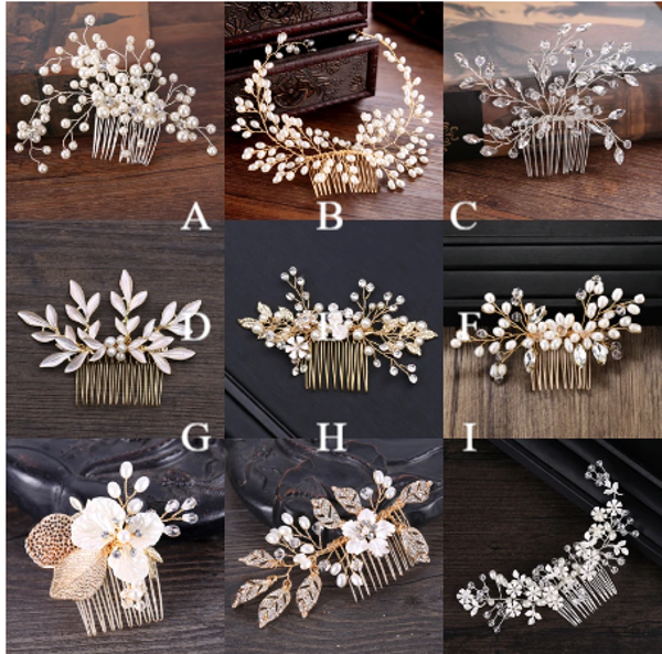 Pearl Hair Accessories Wedding | Rhinestone Wedding Accessories