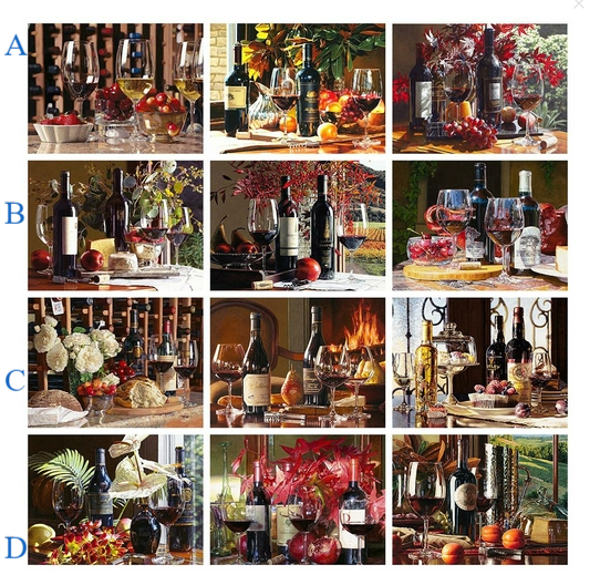 5d Diamond Painting Full Drill Fruits Wine | 5d Diy Diamond Painting