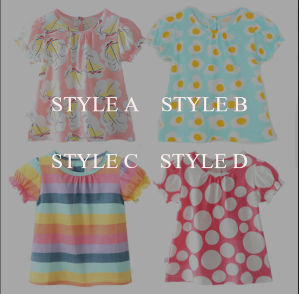 2021 Summer Girls Blouse Floral Shirts For Kids Toddler T shirts Baby