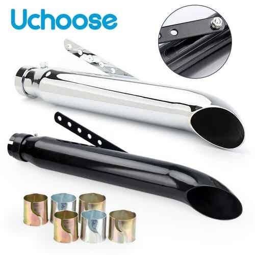 52.5cm / 20" Universal Motorcycle Coffee Racer Exhaust Pipe Iron 36mm