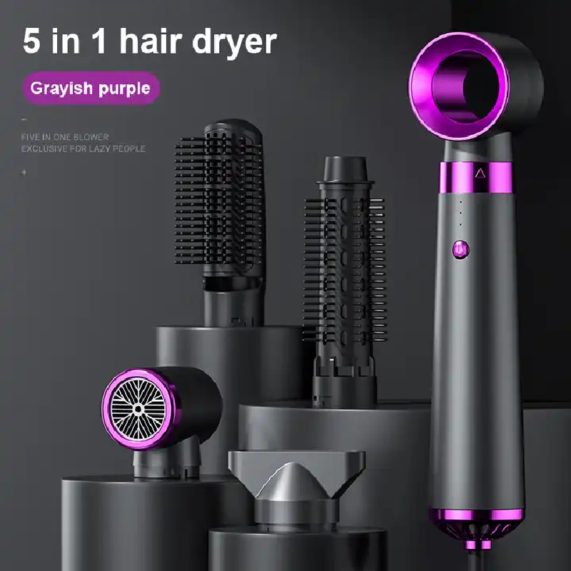 5 In 1 Hair Dryer Electric Hot Air Brush Multifunctional Hair