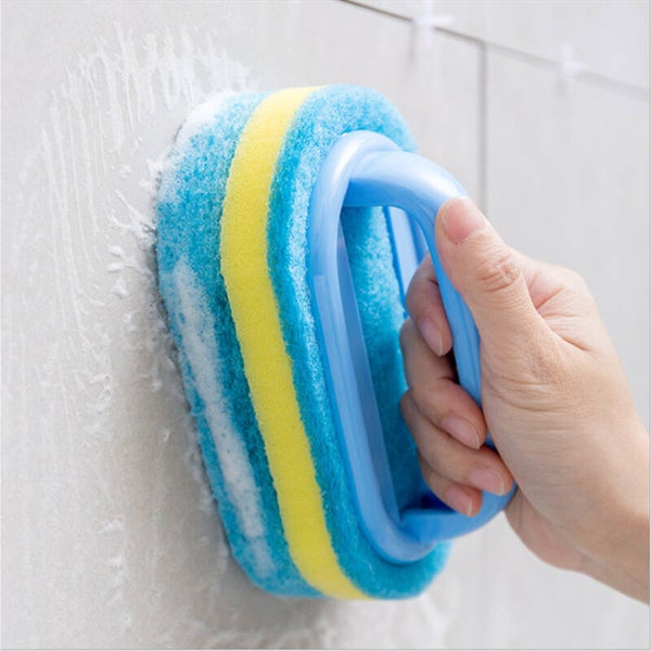 Kitchen Bathroom Toilet Cleaning Brush Sponge Glass Wall Cleaning