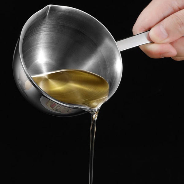 Hot Oil Pot 304 Stainless Steel Milk Pot Mini Sauce Pan Saucepan Non