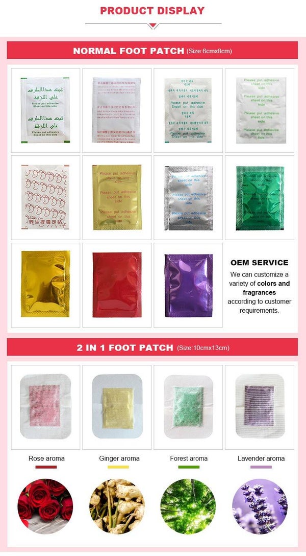 hot sale products natural ginger ingredients medical detox foot patch