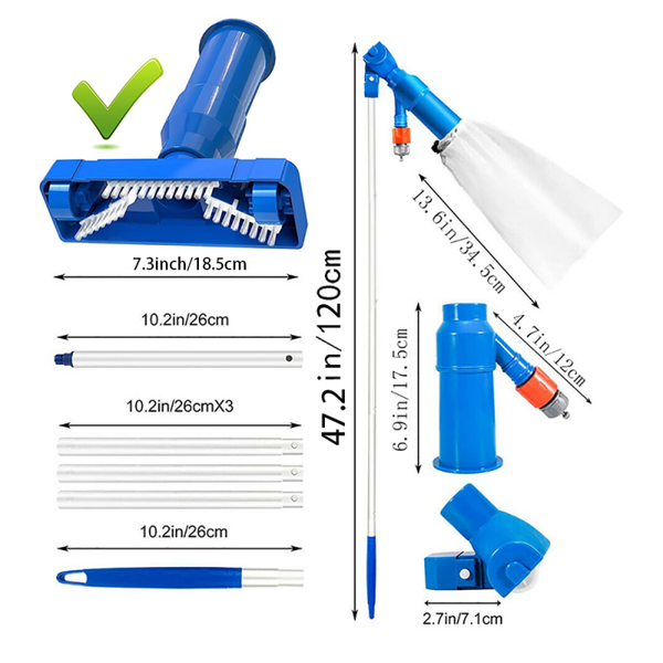 2023 Swimming Pool Vacuum Cleaner Portable Outdoor Pool Vacuum