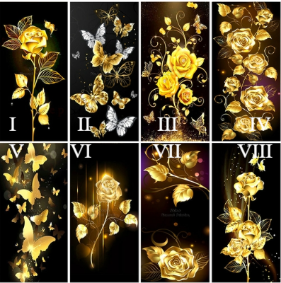 Diamond Painting Landscape Flower Rose Full Square Round Cartoon 5d