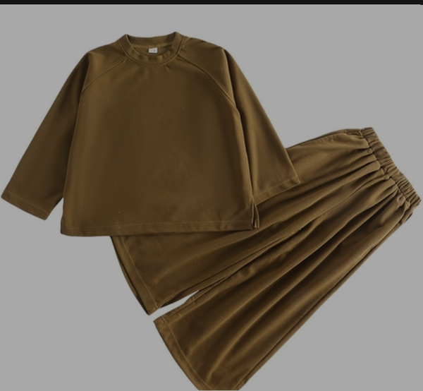 Kids Girl 10 12 years Elegant Wide Leg Outfit Set 2023 New 2 pieces