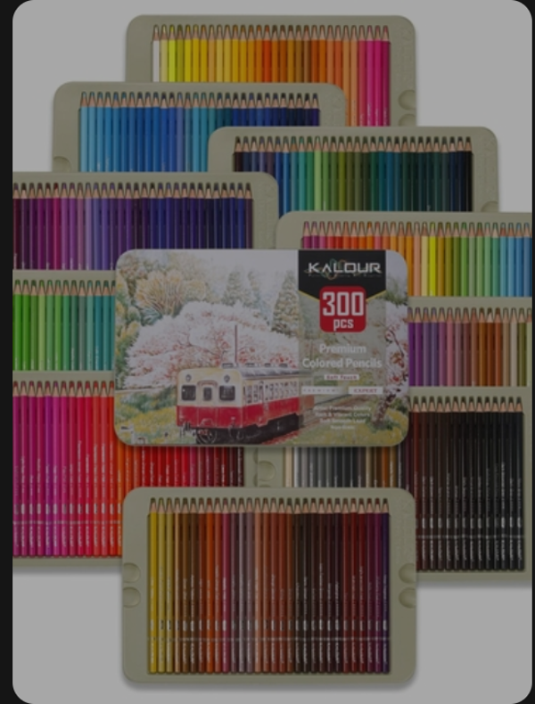 300 Color Professional Oil Colored Pencils Artist Pencils Set Soft