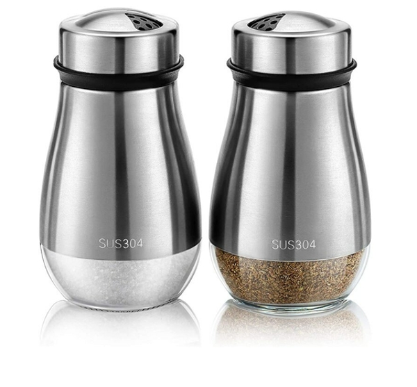 Seasoning Shaker Salt And Pepper Glass Bottom Spice Dispenser Pepper