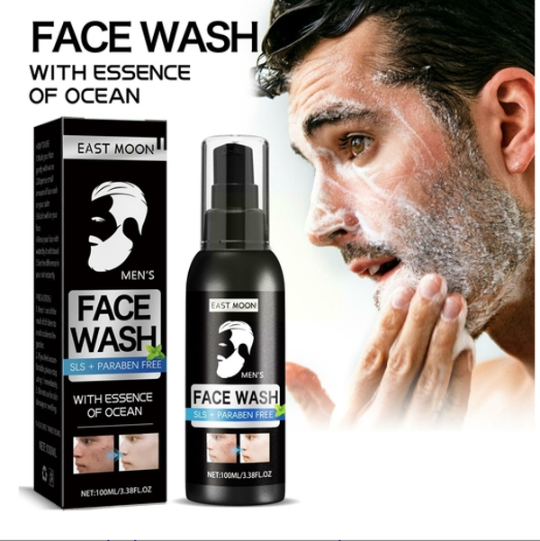 Men Facial Cleanser Mousse Foam Face Washing Cleansing Skin Blackhead