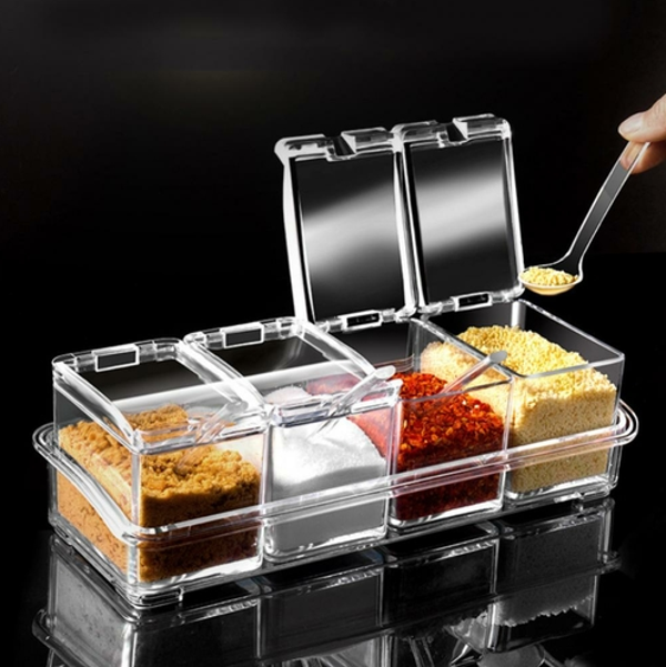 Seasoning Holder Condiments Kitchen | Kitchen Organizer Storage