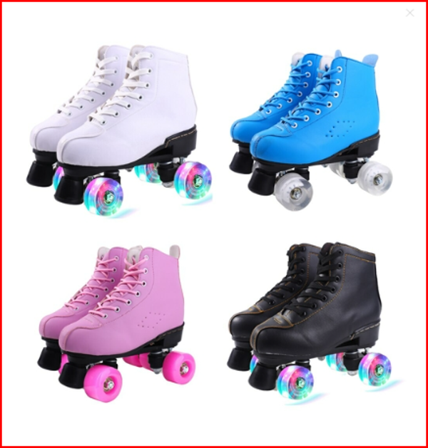 Roller Skates Inline Skate Shoes | Artificial Leather Skating Shoes -