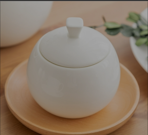 Concise Nordic Style Hight Tea Sugar Tank With Lid Coffee House