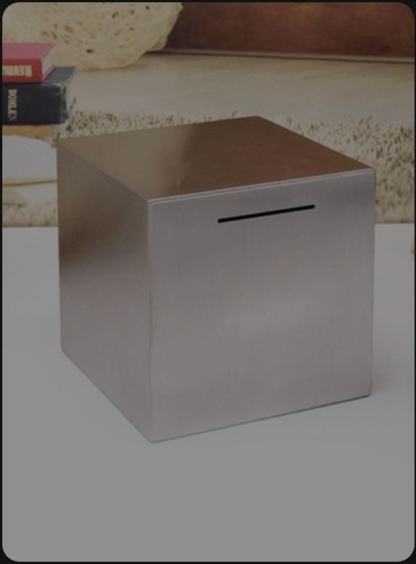 ACCHINGE Stainless Steel Safe Piggy Bank Children's Safe Piggy Bank High Safety