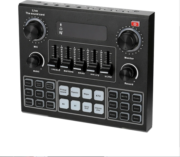 V9 Audio Sound Card 3.5mm Microphone Headset Live Broadcast Studio