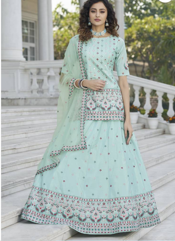 CHINON CHIFFON GOTA PATTI AND THREAD WITH EMBROIDERED WORK ITEM 15030014