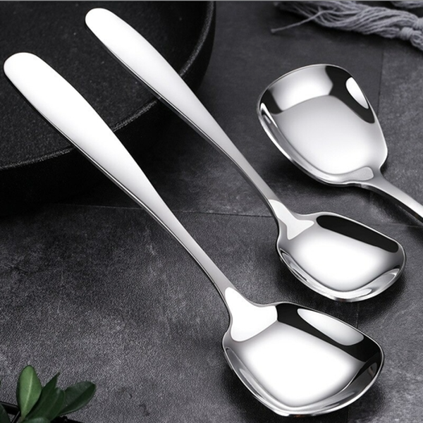 5pcs 304 Stainless Steel Spoon Soup Spoons Coffee Spoon Dessert Spoon
