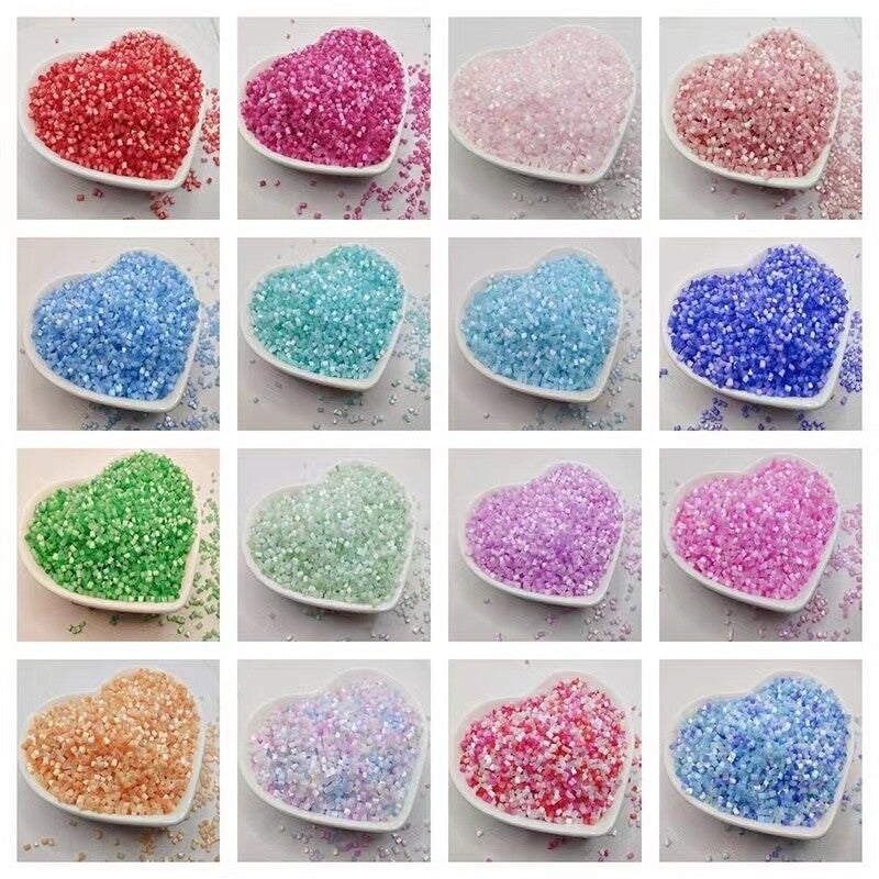 10G 2MM Colored Cat Eye Glass Beads Charm Czech Tubular Seed Use for Hand Embroidery Material Diy Clothes Sewing Accessories