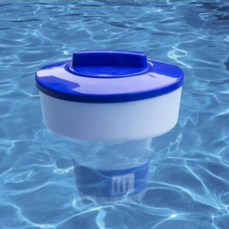 5 inch Deluxe Large Blue and White Floating Swimming Pool Spa Chlorine