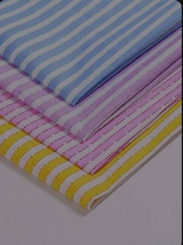 Half Meter Fashion Stripe Fabric Polyester Printed Cloth Sewing5