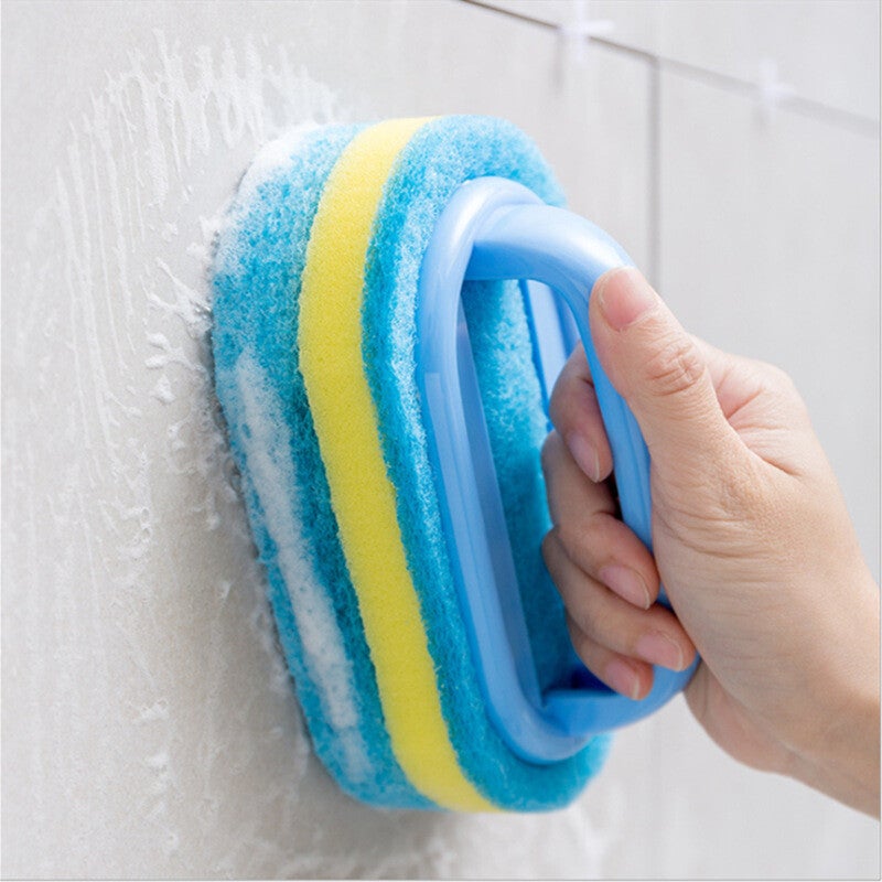Kitchen Bathroom Toilet Cleaning Brush Sponge Glass Wall Cleaning