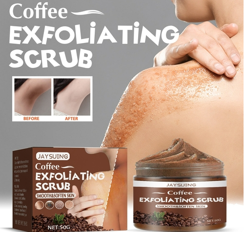 ACCHINGE Coffee Exfoliating Body Scrub Brighten Knees Underarm Back Reduce
