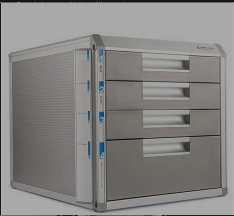 Drawer file cabinet 4/5 layer aluminum alloy PC abs desktop office