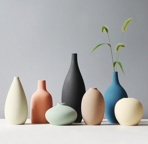 Matte Ceramic Vase | Morandi Modern Vase | Decorative Vase