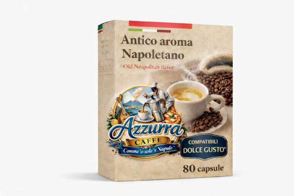 Azzurra Caffè 80 Capsule Compatibili dolce gusto® Antico Aroma Napoletano