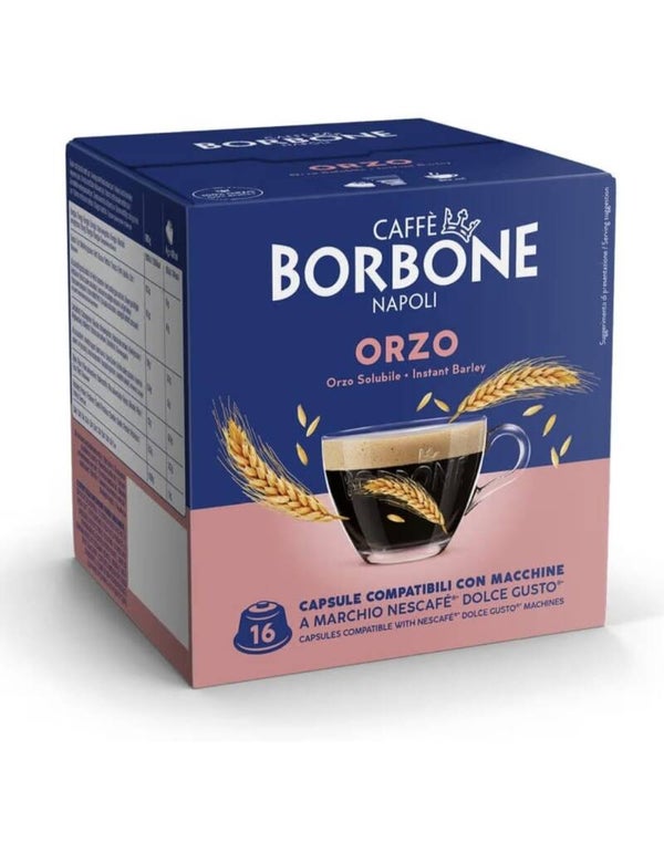 Caffè Borbone Napoli – Orzo solubile, 16 capsule compatibili Dolce Gusto