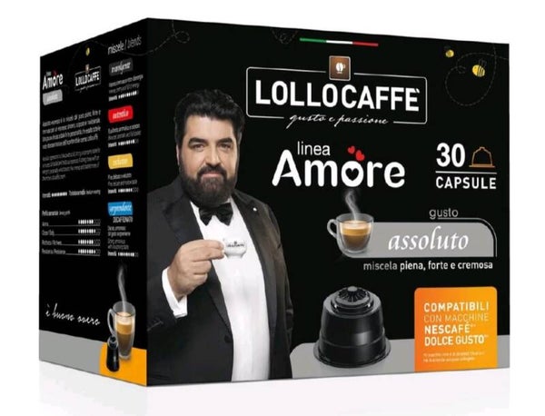 LolloCaffè Linea Amore Gusto Assoluto – 30 capsule compatibili Dolce Gusto