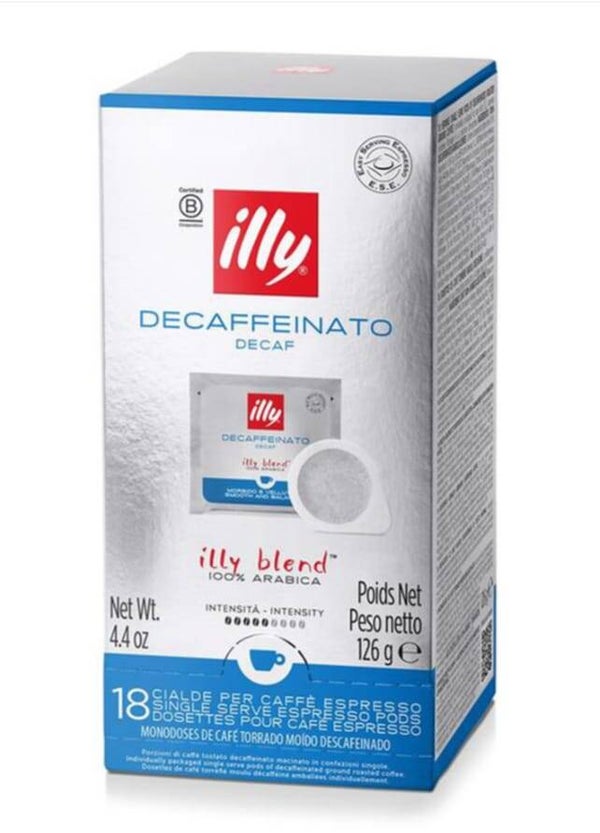 Illy Decaffeinato Decaf – 18 cialde ESE 100% Arabica
