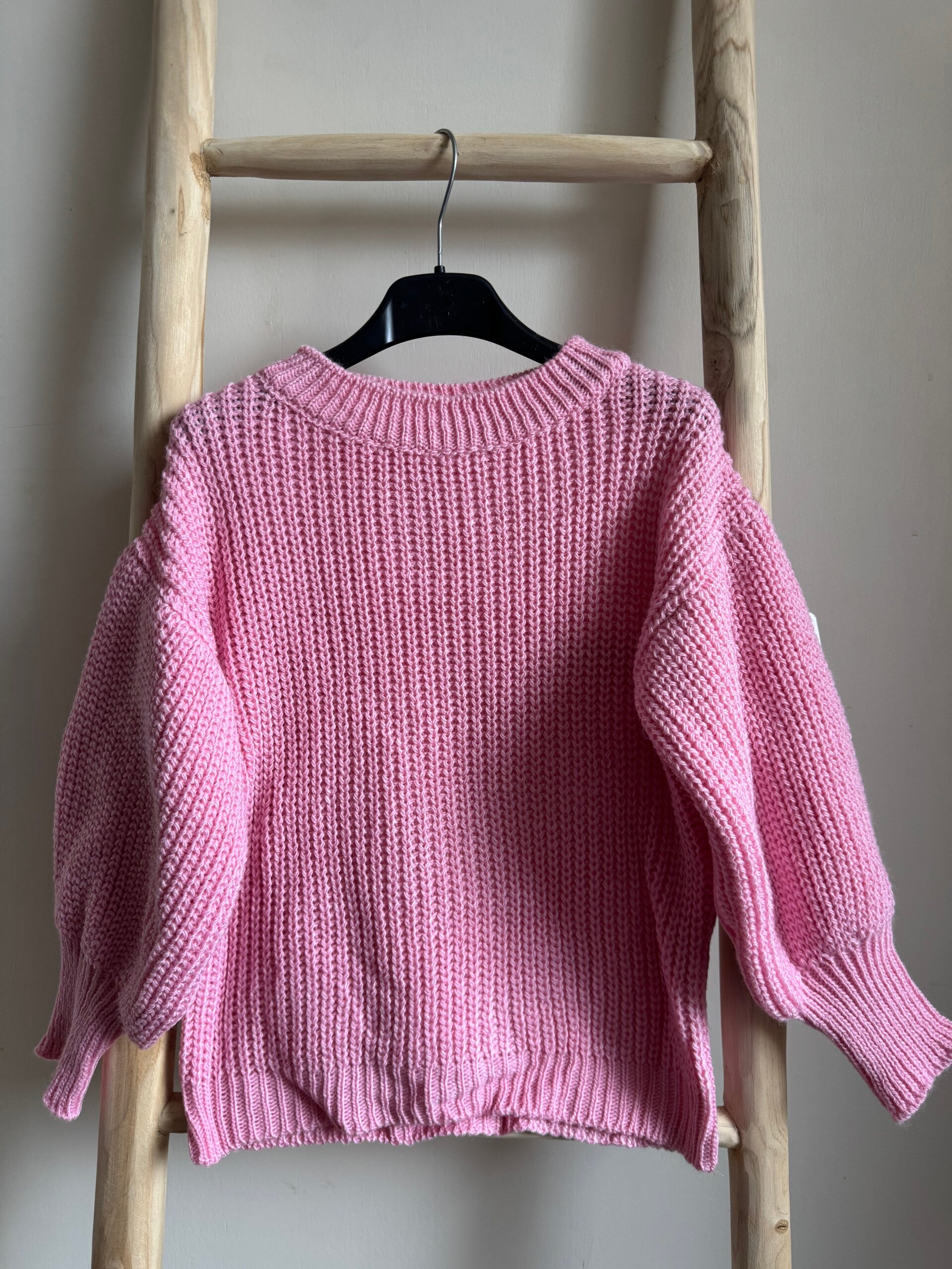 Cozy Cable Trui roze