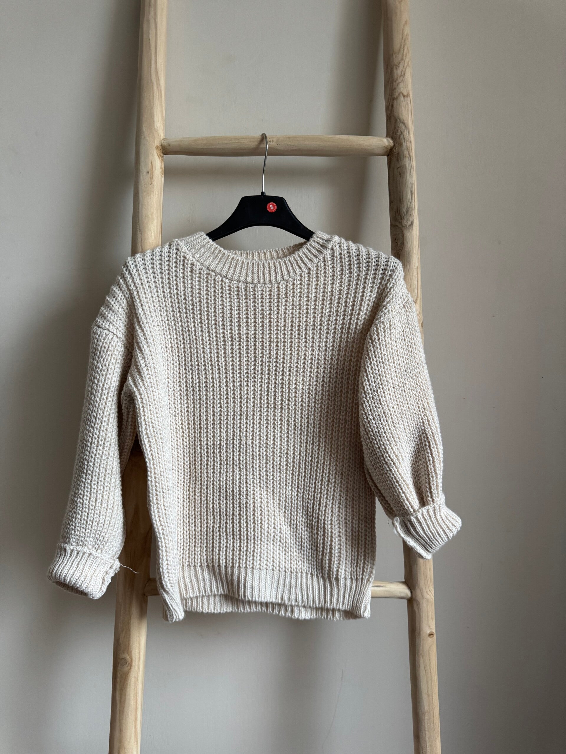 Cozy Cable trui beige