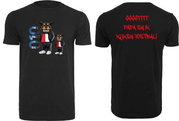 010 x Papa en ik kijken voetbal Shirt Kids