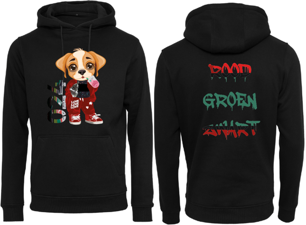 LADIES SPECIAL EDITION FINALE SHIRT 024 x Rood, Groen, Zwart met Rode Trainingspak Hoodie Kids