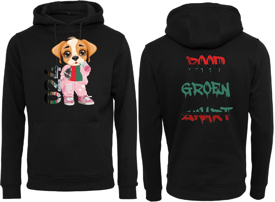 LADIES SPECIAL EDITION 024 x Rood, Groen, Zwart met beker Hoodie