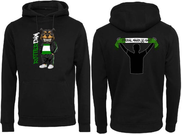 Rotterdam Beast met sjaal x Overal waar jij gaat Hoodie Kids