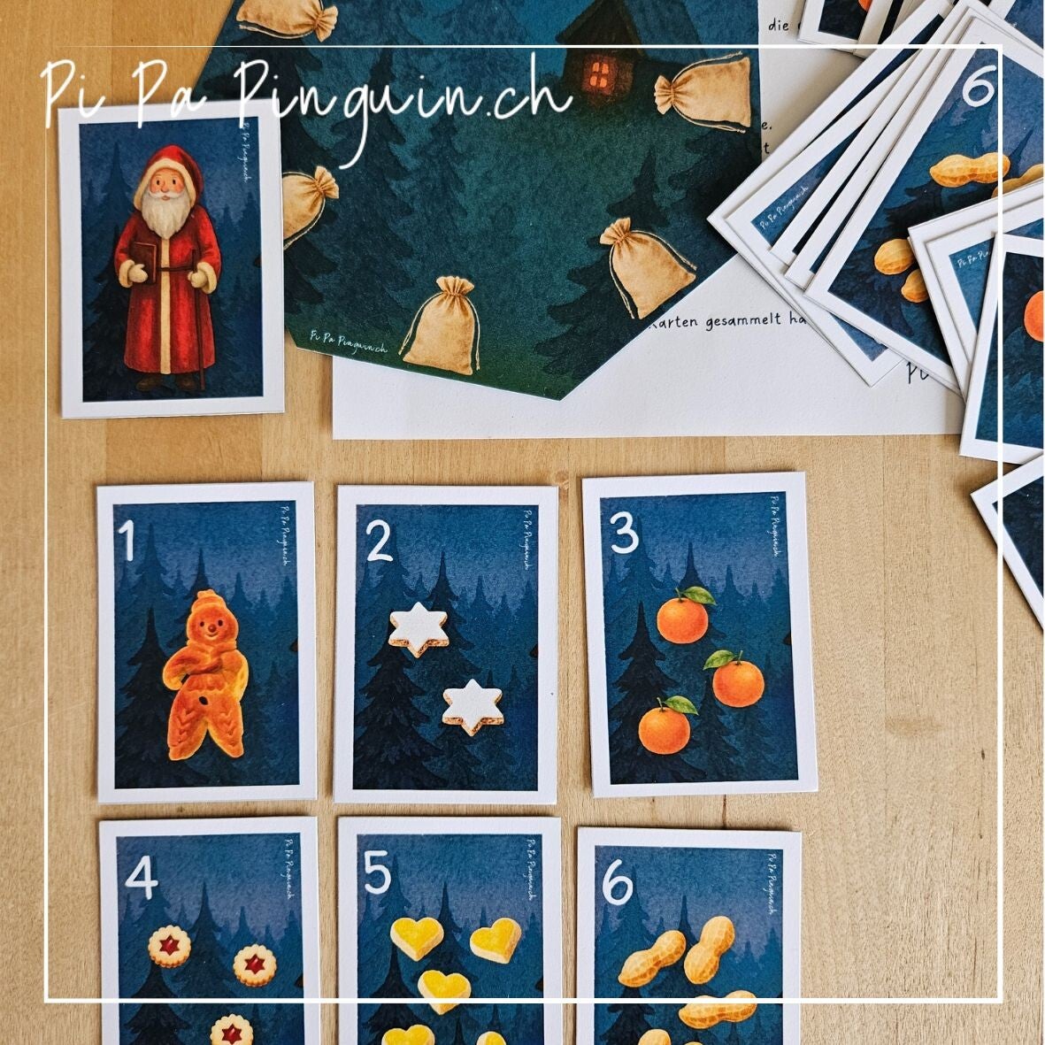 Samichlaus-Sack füllen – Zahlen lernen im Kindergarten: Download-Datei