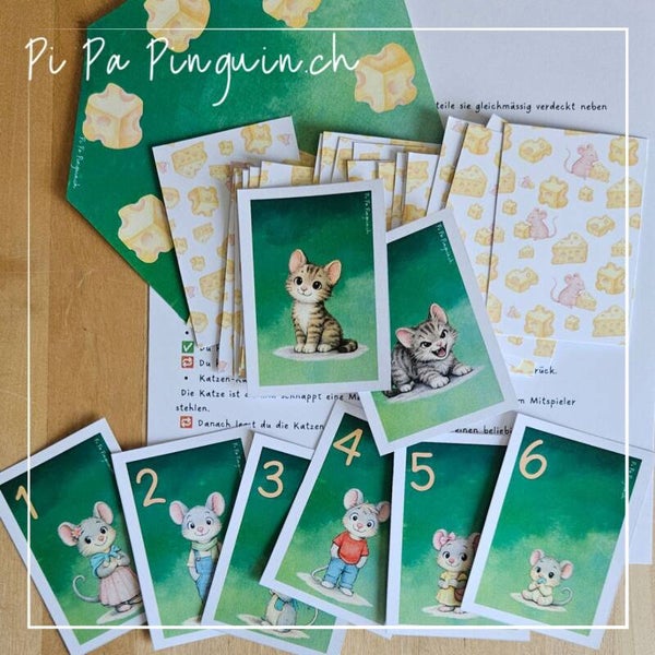 Mausfamilie-Zählspiel für den Kindergarten: Download-Datei