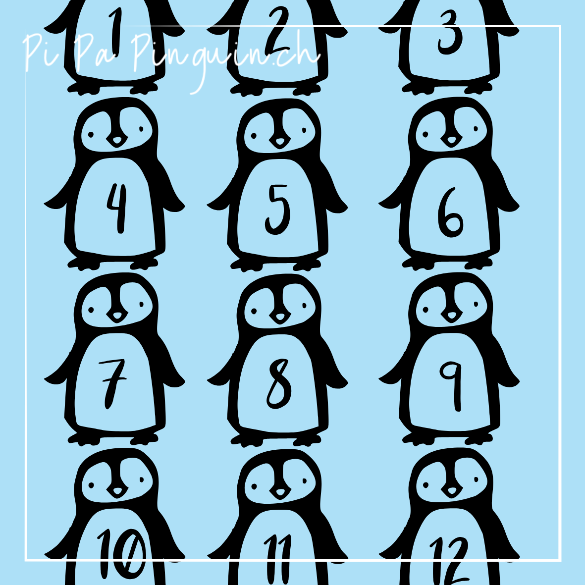 Gebastelte Pinguinlandschaft aus bemalter Eierschachtel und Styropor, als einfache Winterbastelidee und Upcycling-Projekt für Kindergarten und Primarschule.