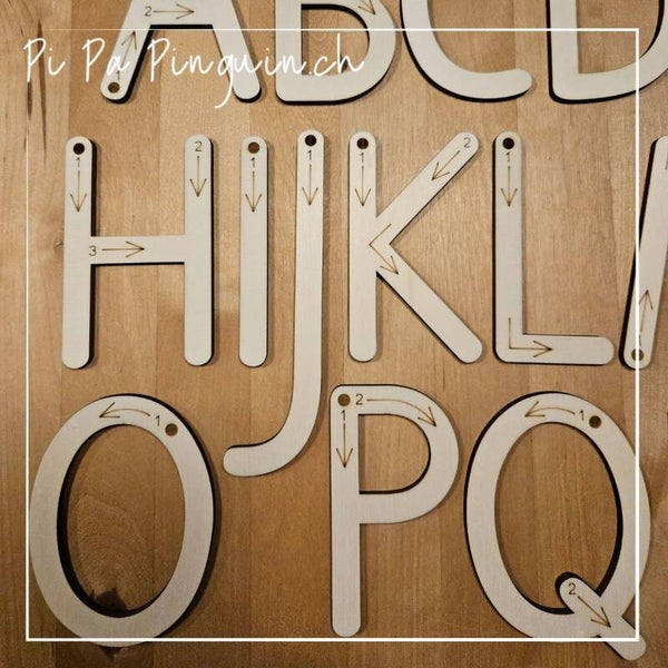 XL Holz-Buchstaben Basisschrift 10cm