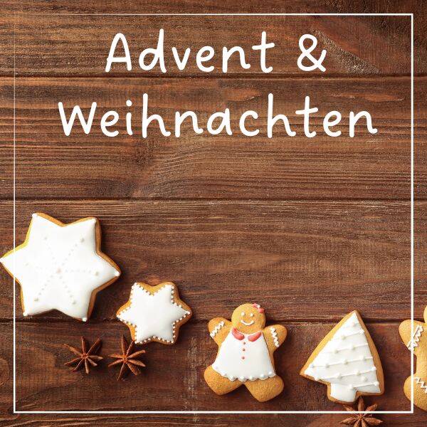 Thema Advent, Weihnachten und Nikolaus für Kindergarten und Unterstufe mit Lernmaterialien zu Samichlaus, Sterne, Kekse backen