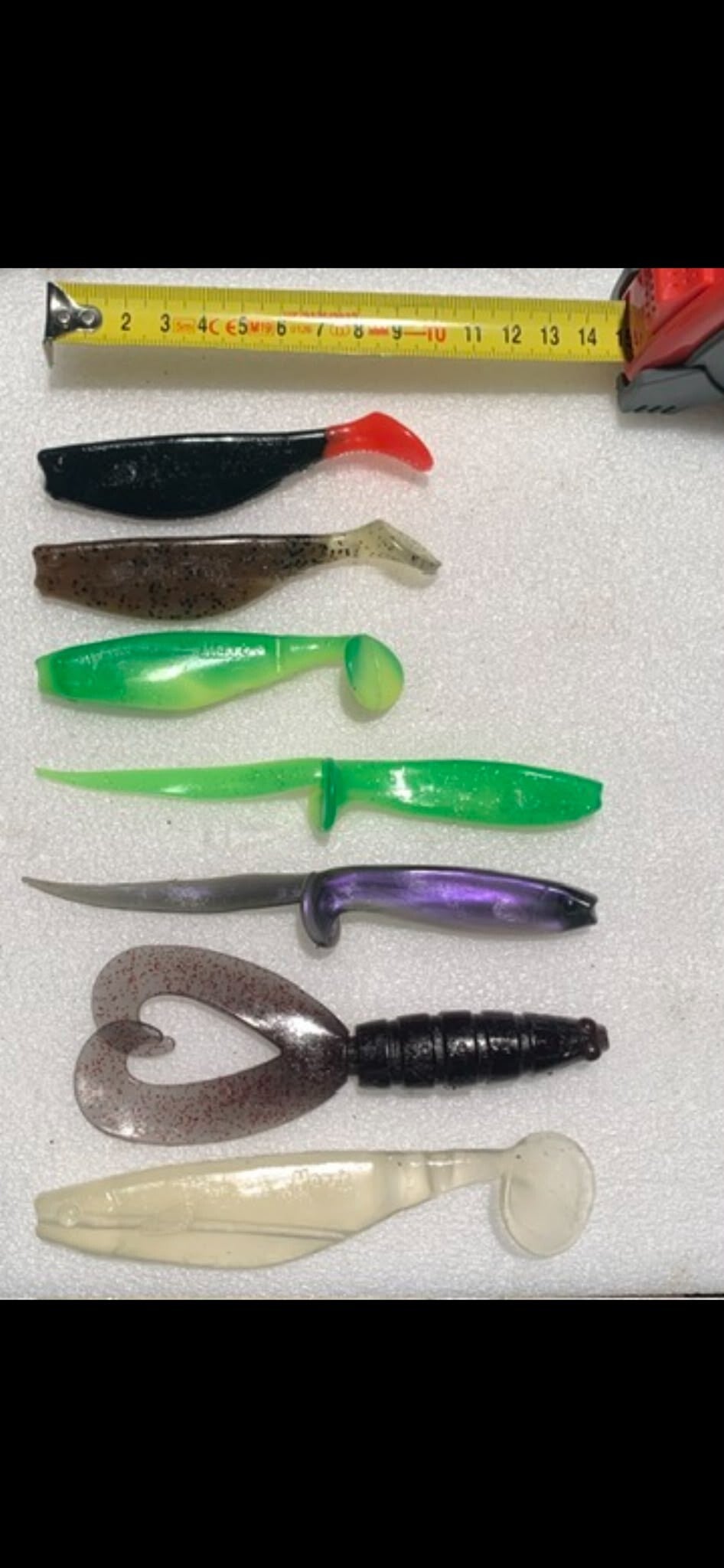Softbait Assortiment 8–20 cm – 5 stuks