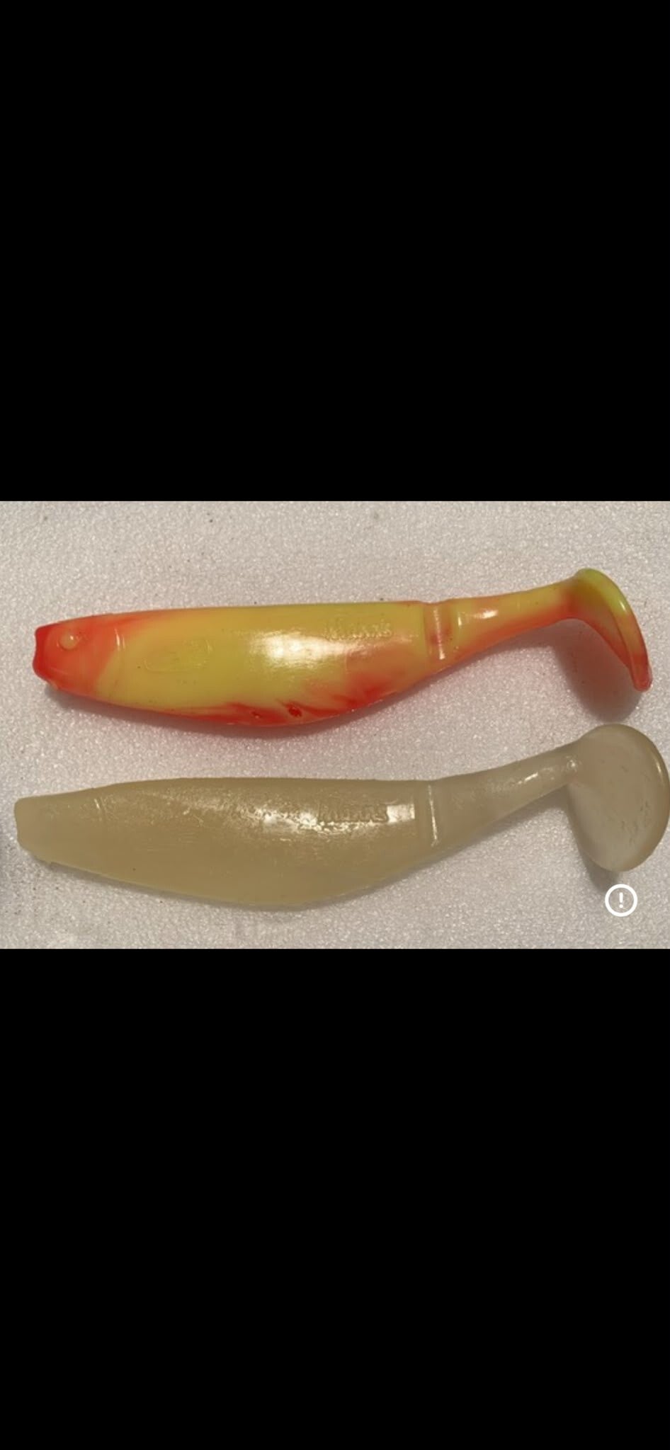 Paddle Tail Shads Natural & Firetail – 5 stuks
