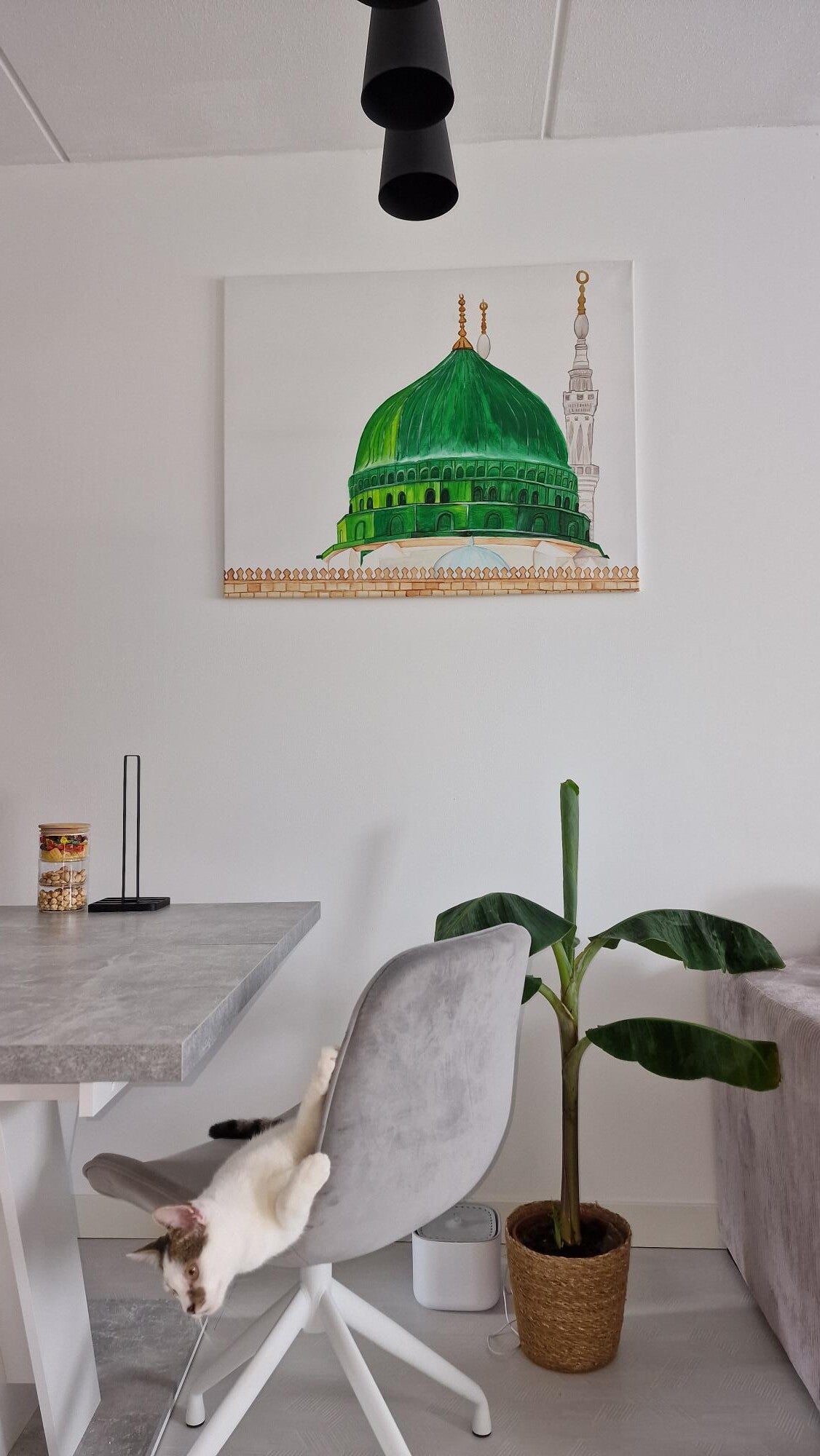 De Groene Koepel – Medina" Acryl op doek | 80 x 100 cm