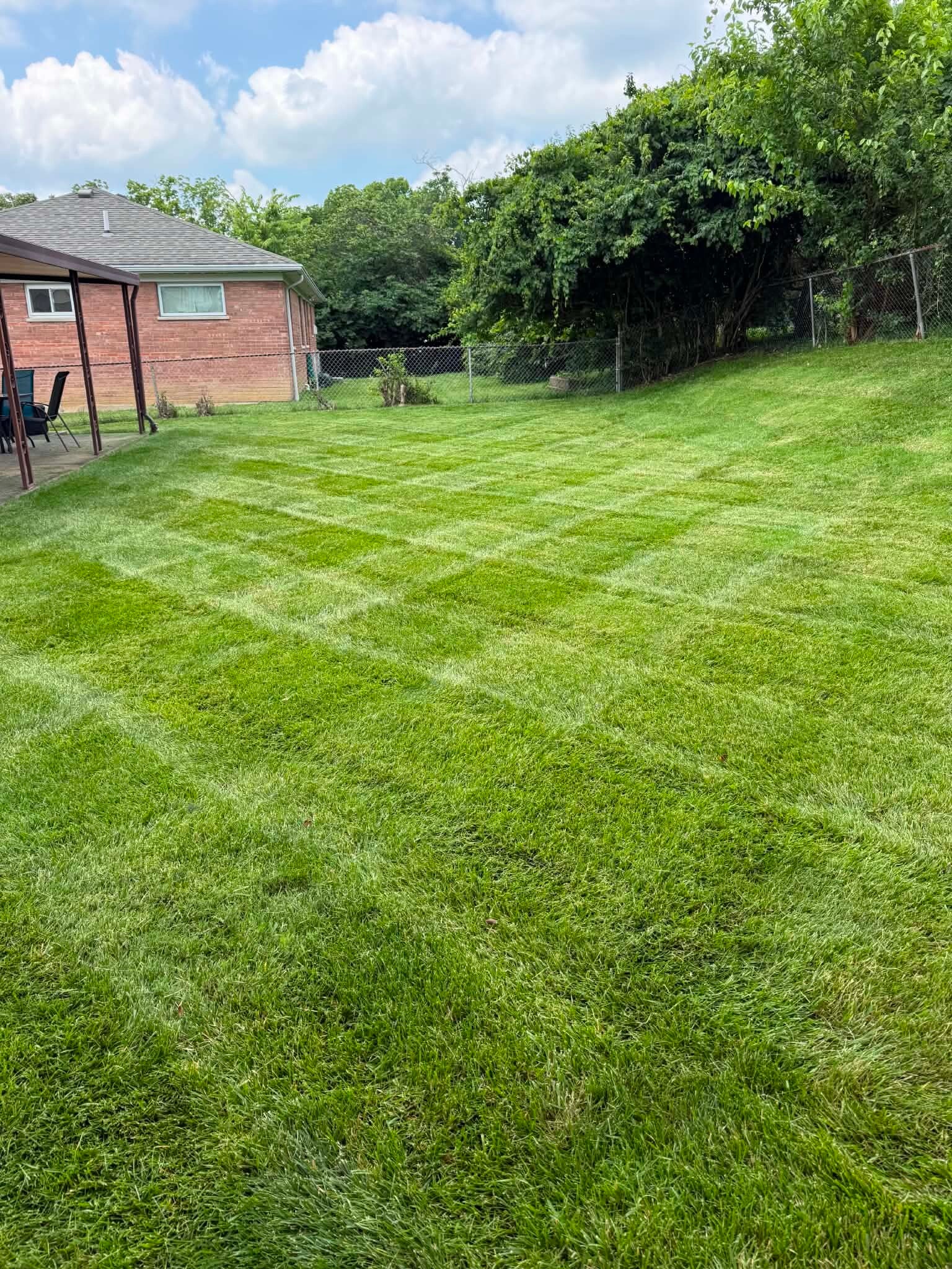 Precision mowing by Nienaber And Sons in Cincinnati Ohio 