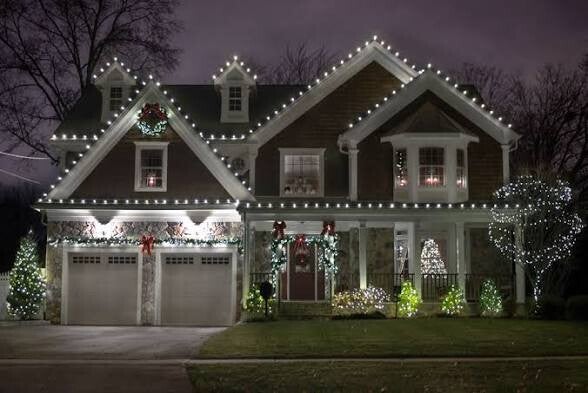 Holiday Christmas light installation in Cincinnati Ohio