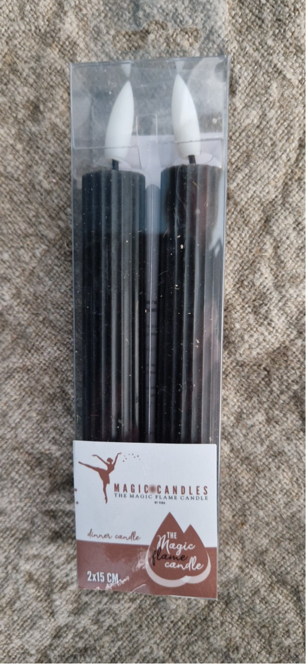 led dinerkaars 15 cm zwart